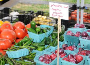 Produce on display at farmers’ market in Washington DC. Photo: USDA