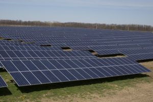 The completed Sutton Road Solar Farm became operational April 13. Photo: Rob Way/NYSAES