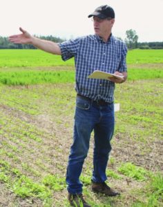 Dan Brainard, associate professor at Michigan State University, shared findings about cover crop effects on carrots, weeds and nematodes.