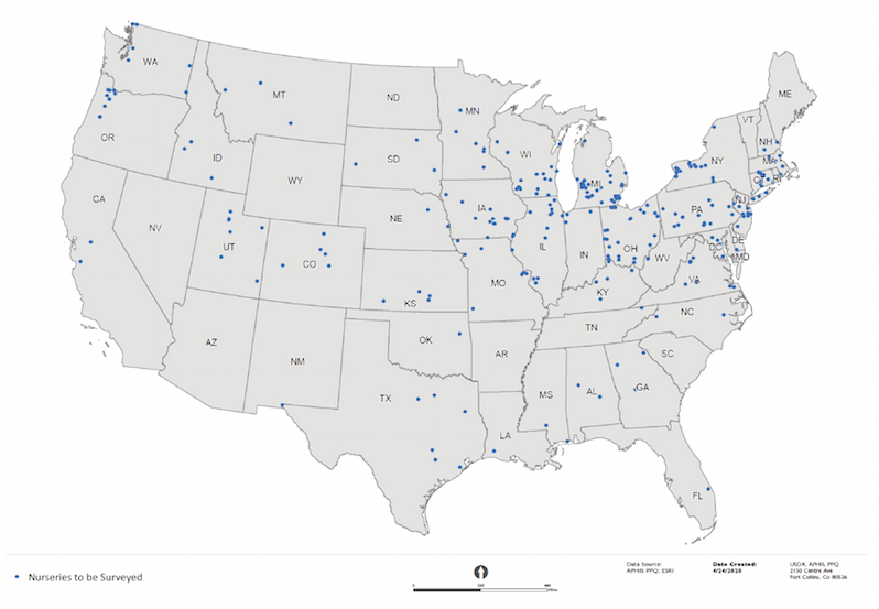 APHIS Ralstonia map - Vegetable Growers News