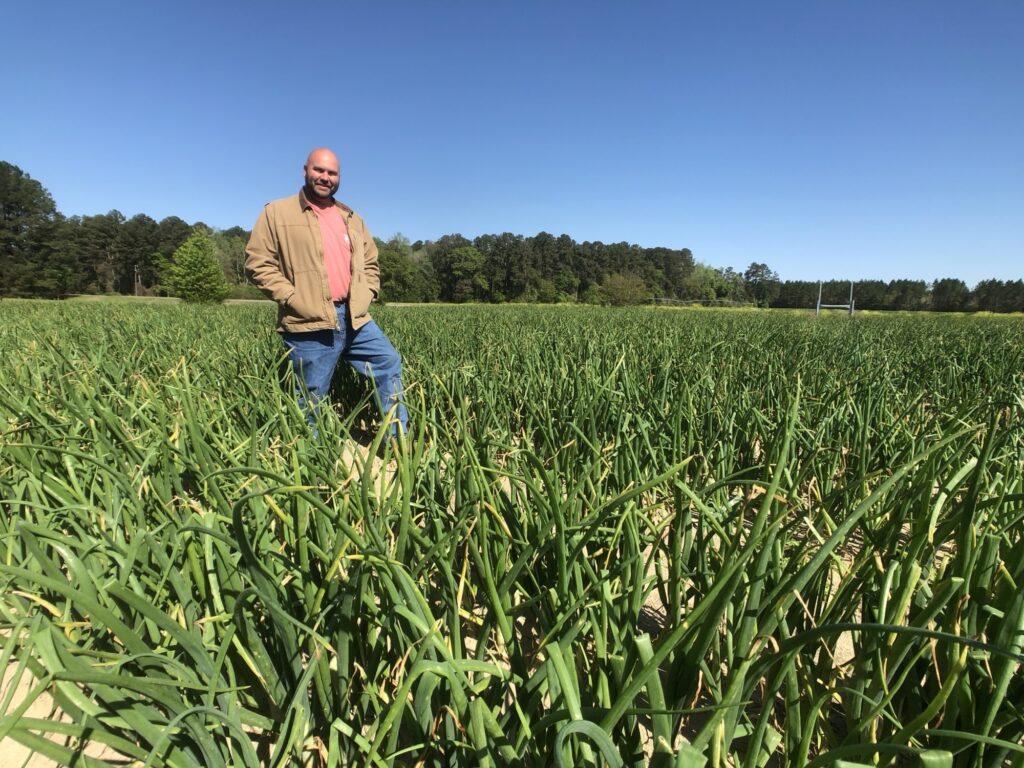 A&M Farms’ Aries Haygood incorporates technology to grow his conventional and organic Vidalia sweet onions. Photos courtesy of A&M Farms.