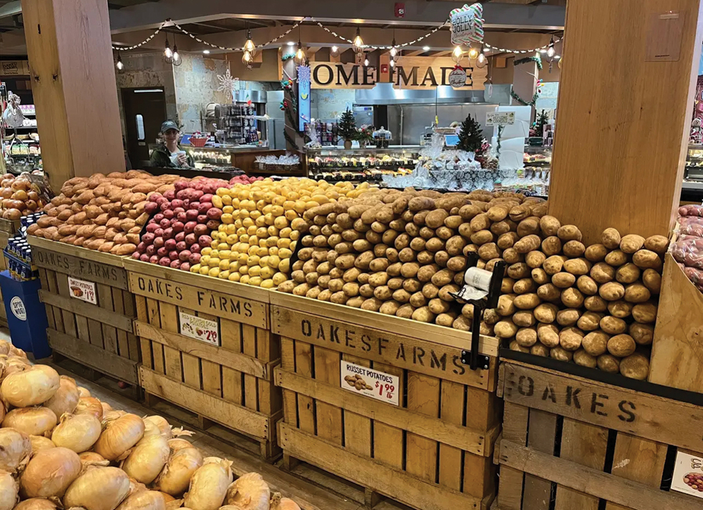 Oakes Farms root vegetables in retail store