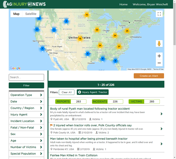Agriculture injuries documented in new online tool