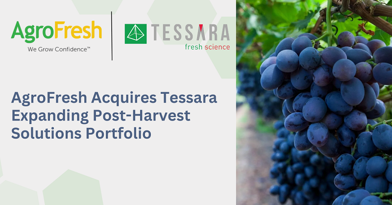 AgroFresh acquires postharvest tech company Tessara