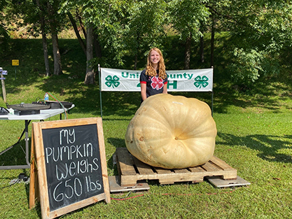 Georgia 4-H Pumpkin Growing Contest salutes 650-pound winner