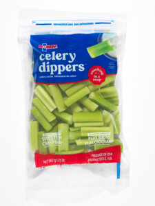 Bilingual Celery Dippers packaging