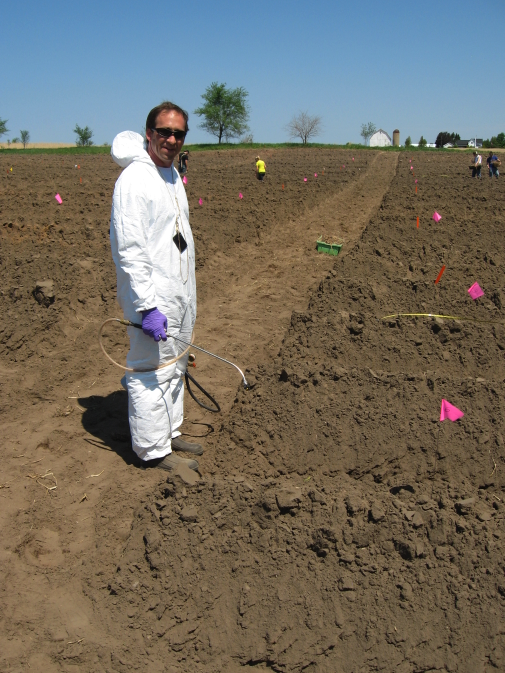 Researchers try chemigation on new plantings