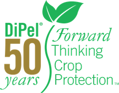 DiPel Biological Insecticide marked by Valent BioSciences on 50th anniversary