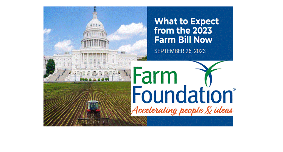 2023 Farm Bill forum scheduled by Farm Foundation