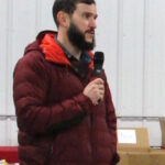 Garrett Ziegler speaking at 2019 Farm Market Bus Tour