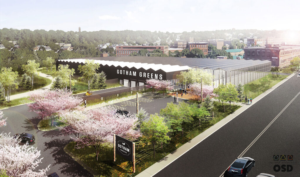 Gotham Greens building Rhode Island greenhouse