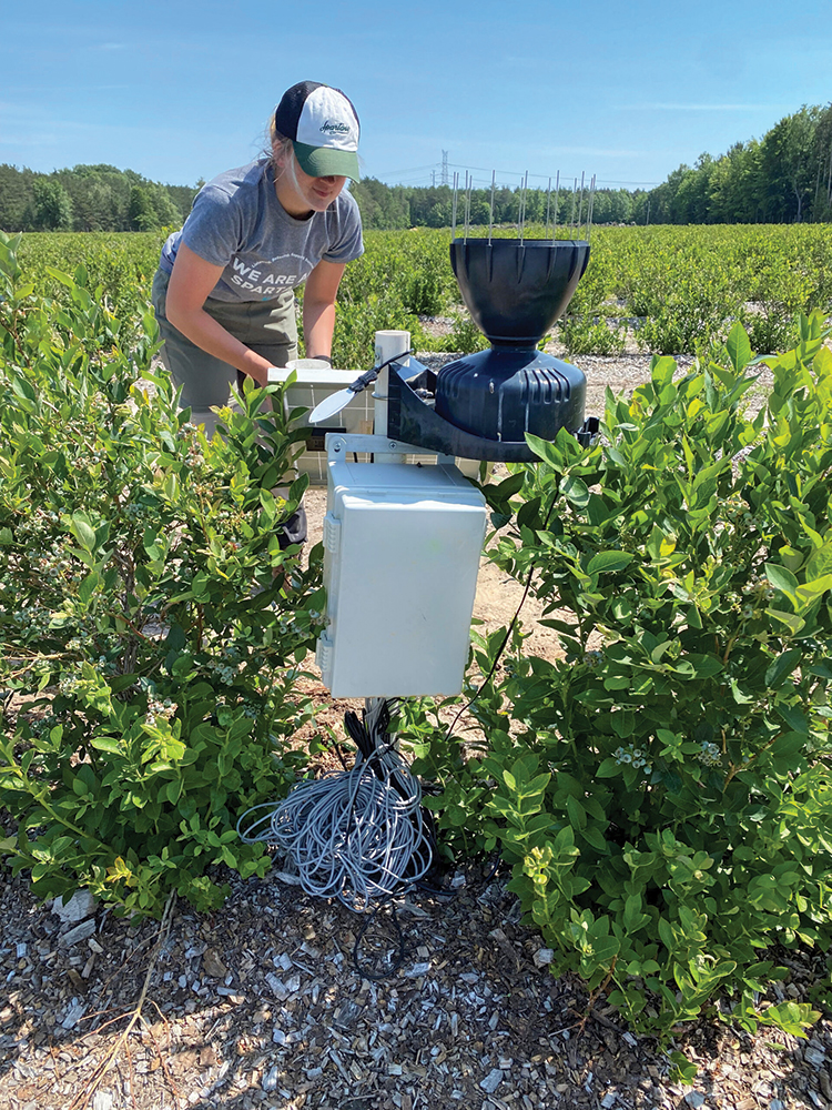 Equipment tech saves water in fields, orchards Irrigation monitoring technology being developed and tested at Michigan State allows growers to determine optimal irrigation schedules and amounts, helping conserve water while maximizing yields. 