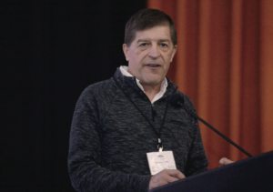 Mike Thornton speaks during the Idaho Potato Conference
