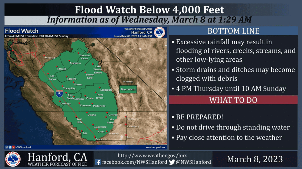 ‘Atmospheric river’ brings more flooding to California