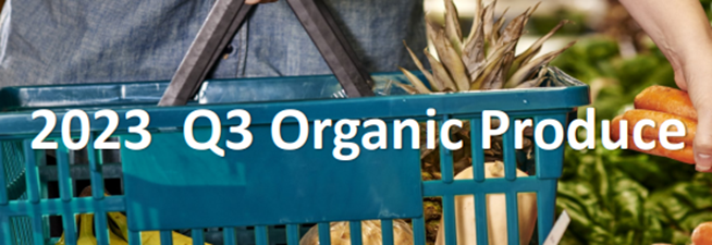 Organic produce sales pick up slightly in Q3