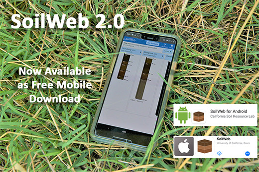 SoilWeb 2.0 app update released by NRCS, UC Davis