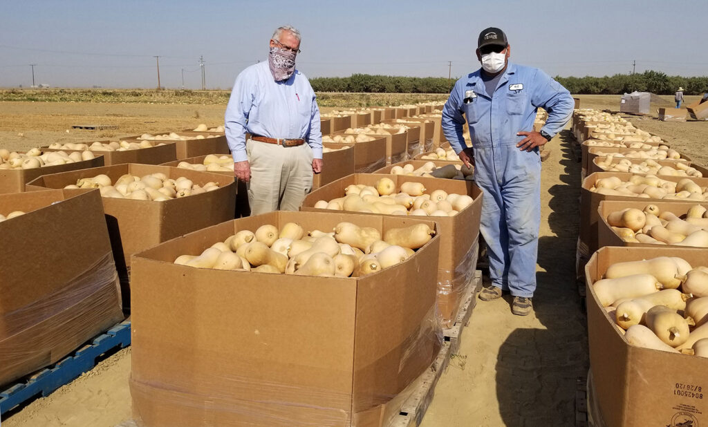 Farmer’s inspiration drives large squash donation to Central California Food Bank