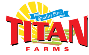 Titan Farms logo.