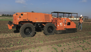 Titan tractor-mounted in-row robotic weeder