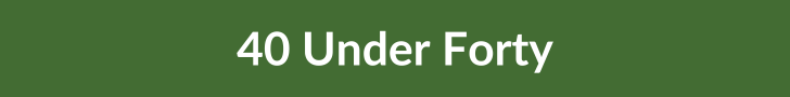 40 Under Forty web button.