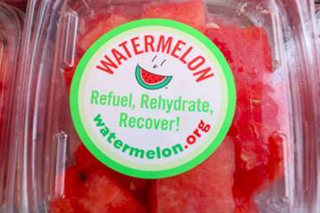 Watermelon samples provided at 2018 Marine Corps Marathon