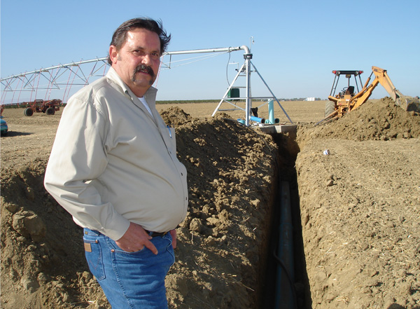 California growers turning to center-pivot