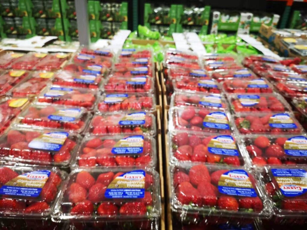 California berries at China’s first Costco opening
