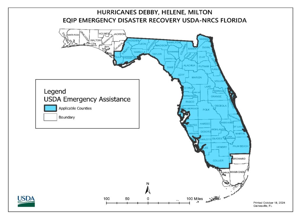 USDA allocates $26 million for Florida hurricane recovery efforts