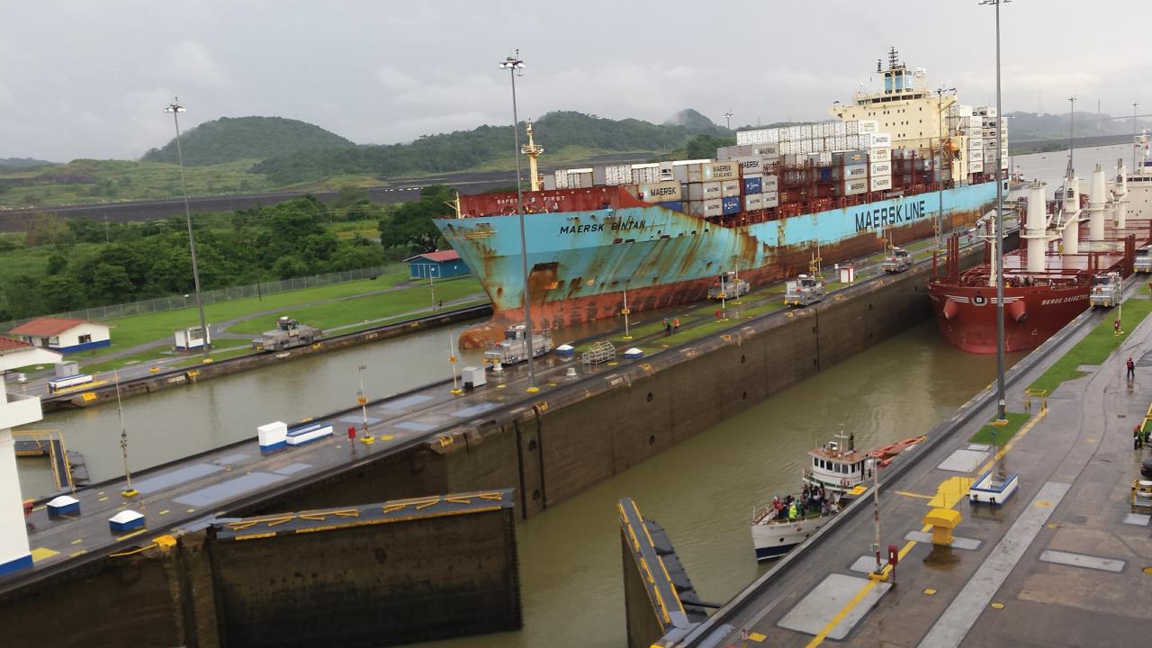 photo of ship at port