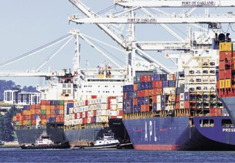 photo of container ships